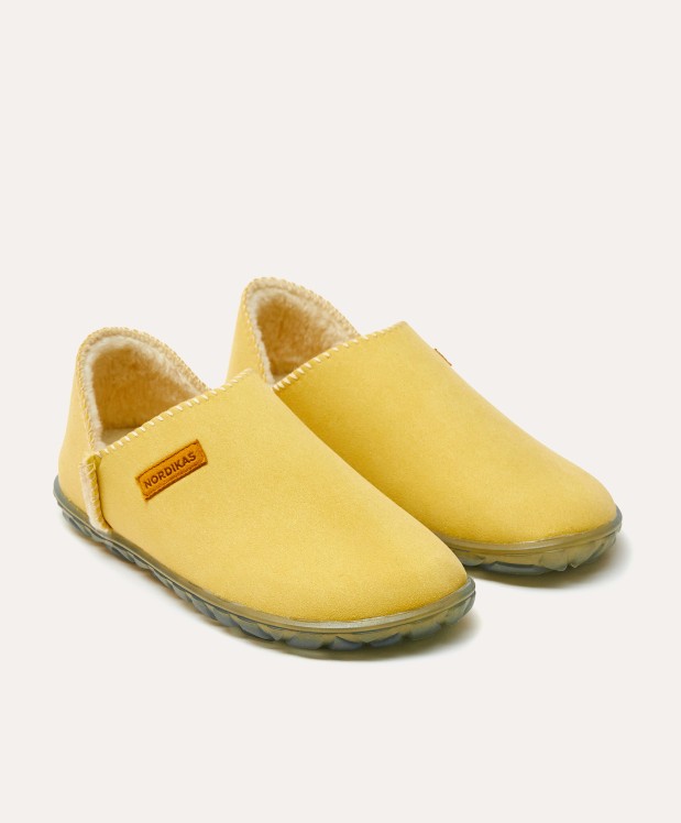 nordikas ZAPATILLAS DE CASA MUJER ECO SUEDE YELLOW
