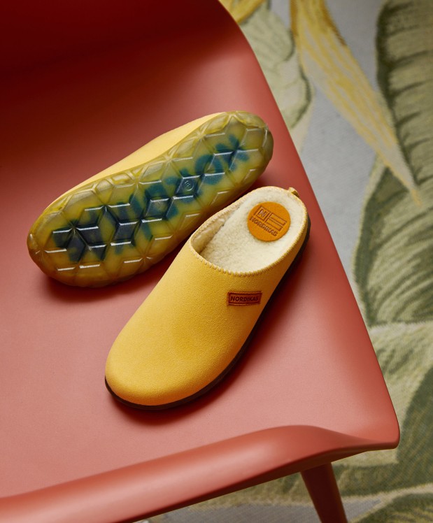 nordikas ZAPATILLAS DE CASA MUJER ECO SUEDE YELLOW