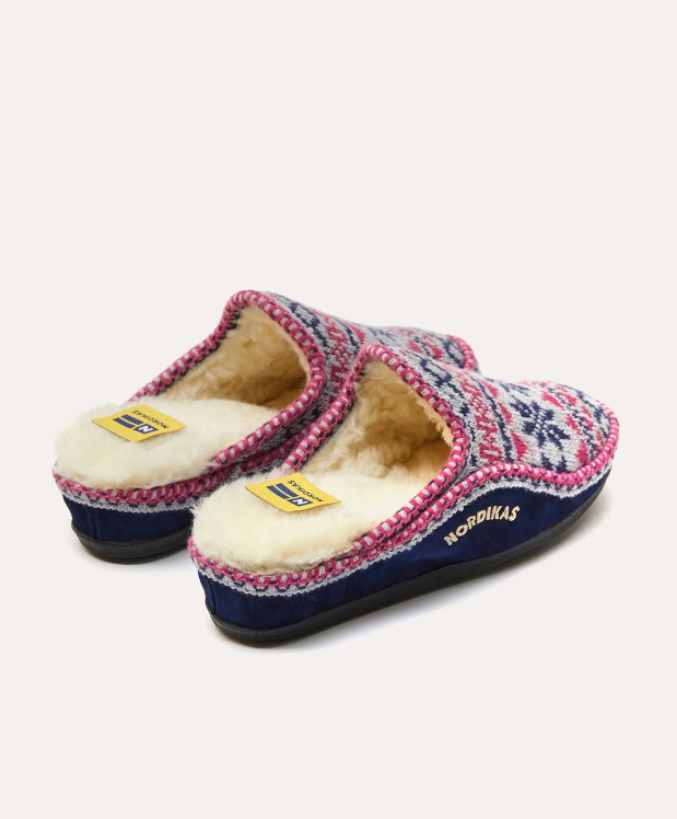 Nordikas ZAPATILLAS DE CASA MUJER EDELWEIS MARINO