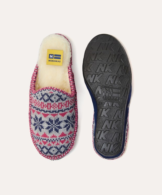 Nordikas ZAPATILLAS DE CASA MUJER EDELWEIS MARINO