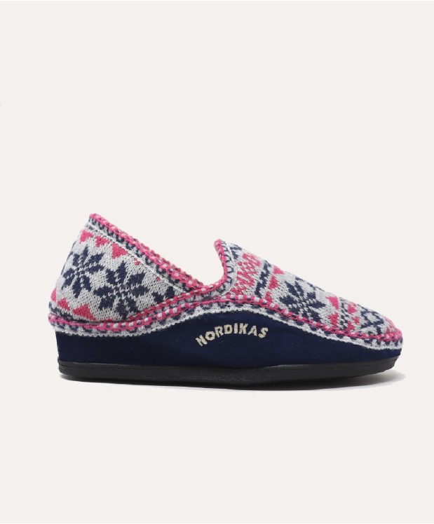 Nordikas ZAPATILLAS DE CASA MUJER EDELWEIS MARINO