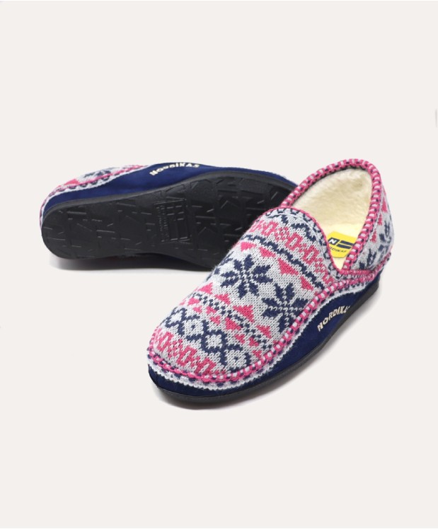 nordikas ZAPATILLAS DE CASA MUJER EDELWEIS MARINO