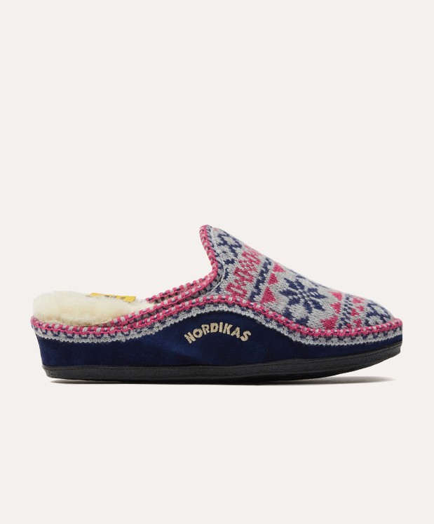 nordikas ZAPATILLAS DE CASA MUJER EDELWEIS MARINO