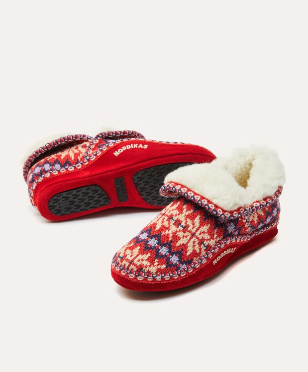 Nordikas ZAPATILLAS DE CASA MUJER FORMIGAL CEREZA