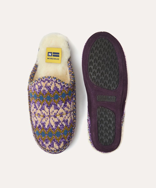 Nordikas ZAPATILLAS DE CASA MUJER FORMIGAL PURPURA