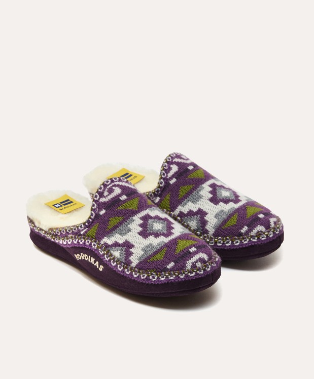Nordikas ZAPATILLAS DE CASA MUJER INCA PURPURA