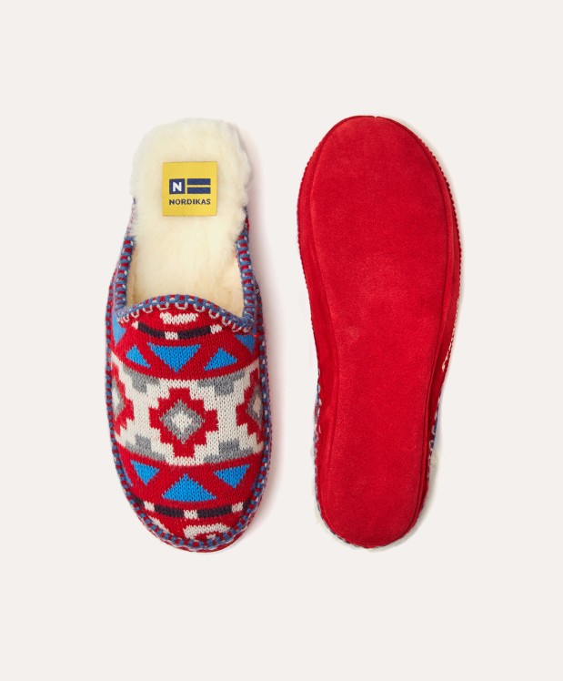 nordikas ZAPATILLAS DE CASA MUJER INCA ROJO