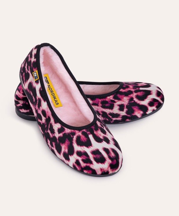 nordikas ZAPATILLAS DE CASA MUJER LINCE FRESA