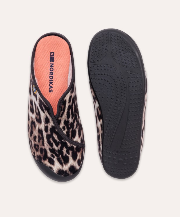 Nordikas ZAPATILLAS DE CASA MUJER LINCE MARRON
