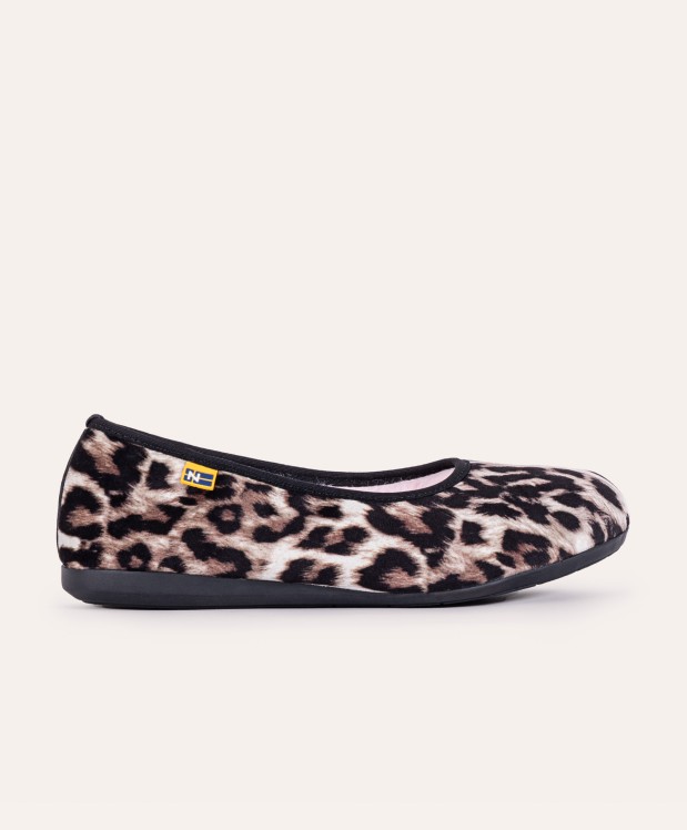 Nordikas ZAPATILLAS DE CASA MUJER LINCE MARRON