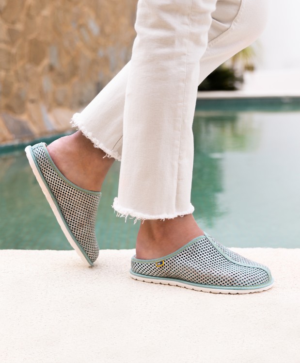 Nordikas ZAPATILLAS DE CASA MUJER METALCRIS MENTA
