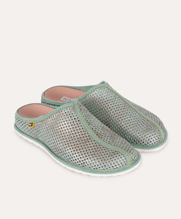 nordikas ZAPATILLAS DE CASA MUJER METALCRIS MENTA