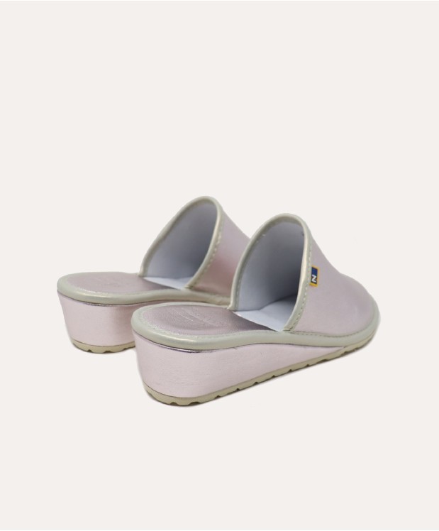 Nordikas ZAPATILLAS DE CASA MUJER METALIC MALVA