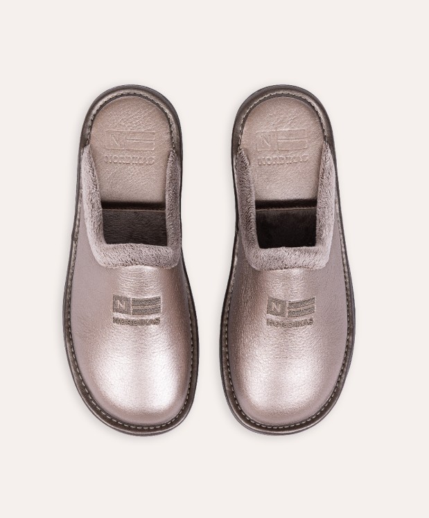 Nordikas ZAPATILLAS DE CASA MUJER METALIC ONYX