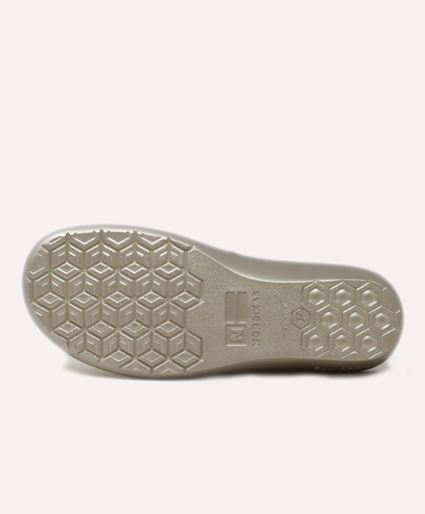 Nordikas ZAPATILLAS DE CASA MUJER METALIC PLATINO