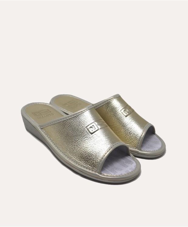 nordikas ZAPATILLAS DE CASA MUJER METALIC PLATINO