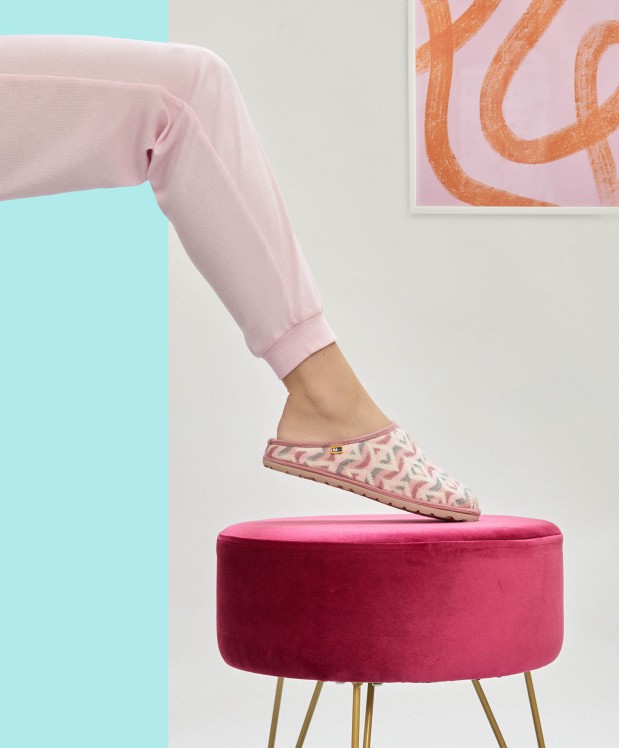 nordikas ZAPATILLAS DE CASA MUJER NEPAL ROSA