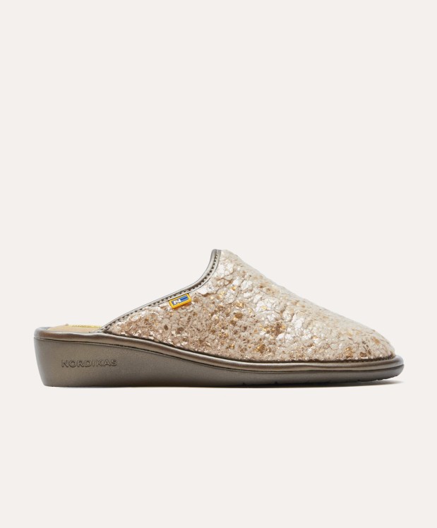 Nordikas ZAPATILLAS DE CASA MUJER OSLO PLATINO