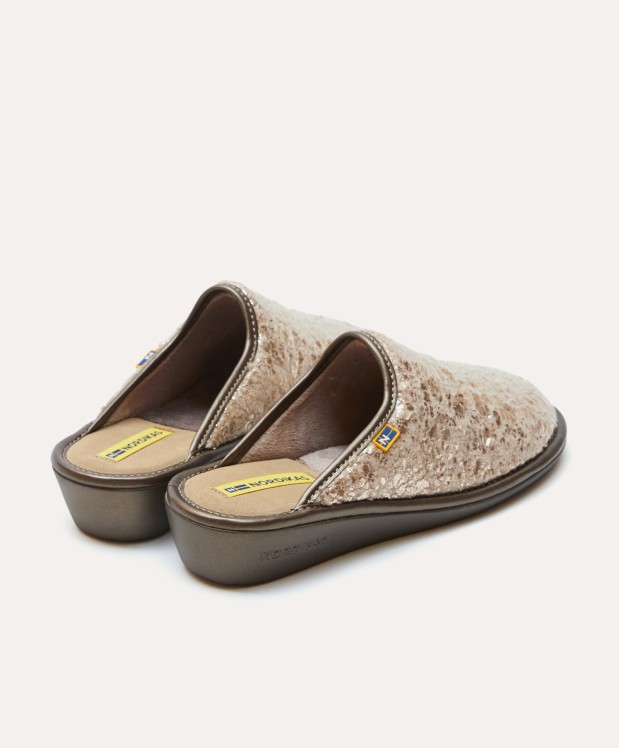 Nordikas ZAPATILLAS DE CASA MUJER OSLO PLATINO