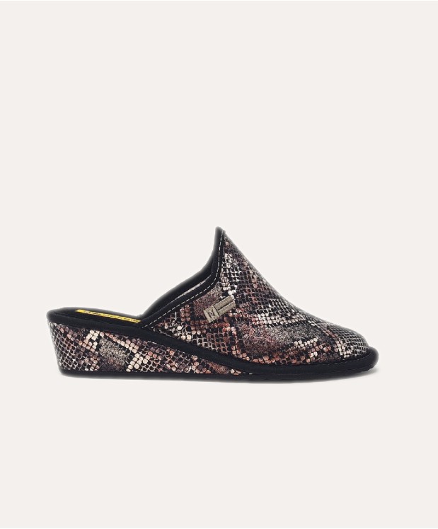 Nordikas ZAPATILLAS DE CASA MUJER PITON ONYX