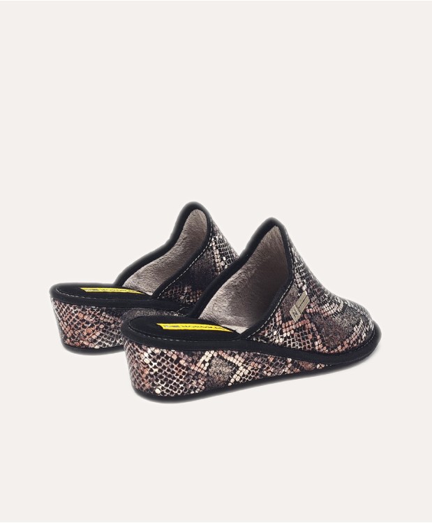 Nordikas ZAPATILLAS DE CASA MUJER PITON ONYX