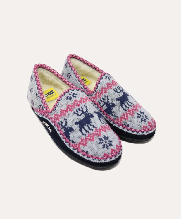 nordikas ZAPATILLAS DE CASA MUJER RENOS MARINO