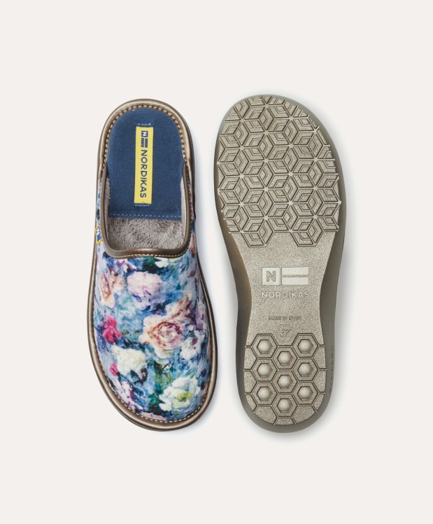 Nordikas ZAPATILLAS DE CASA MUJER ROSAS JEANS