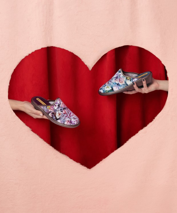 Nordikas ZAPATILLAS DE CASA MUJER ROSAS JEANS