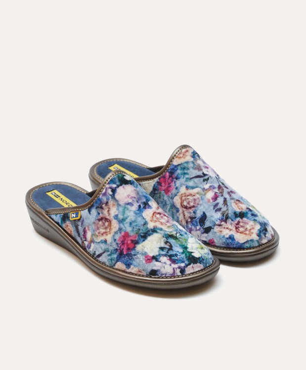 Nordikas ZAPATILLAS DE CASA MUJER ROSAS JEANS