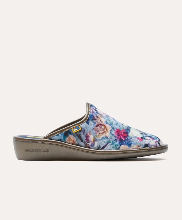 nordikas ZAPATILLAS DE CASA MUJER ROSAS JEANS
