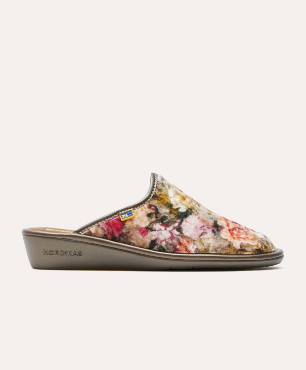 Nordikas ZAPATILLAS DE CASA MUJER ROSAS PIEDRA