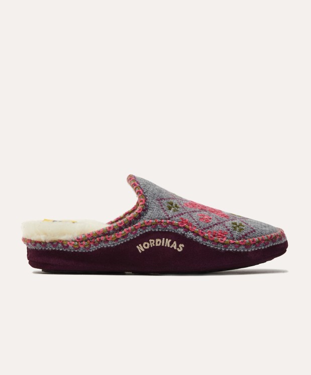 nordikas ZAPATILLAS DE CASA MUJER SNOW GRIS