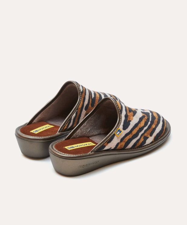 Nordikas ZAPATILLAS DE CASA MUJER TANZANIA MARRON