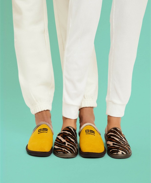 nordikas ZAPATILLAS DE CASA MUJER TANZANIA MARRON