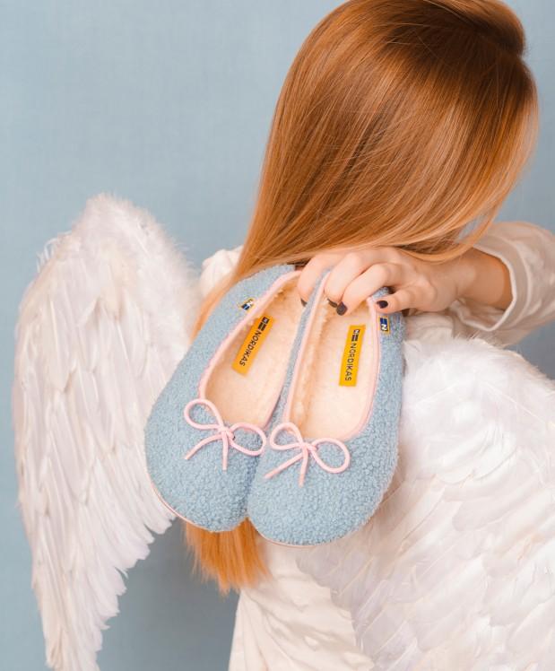 Nordikas ZAPATILLAS DE CASA MUJER TEDDY CELESTE