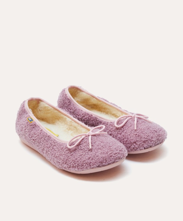 Nordikas ZAPATILLAS DE CASA MUJER TEDDY MALVA