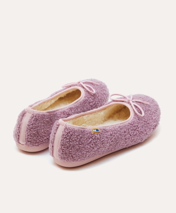 Nordikas ZAPATILLAS DE CASA MUJER TEDDY MALVA