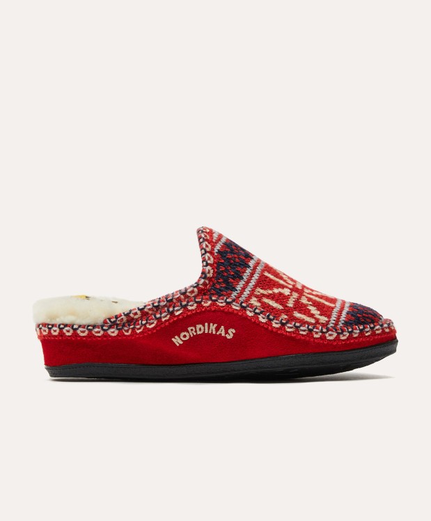 Nordikas ZAPATILLAS DE CASA MUJER TEIDE ROJO