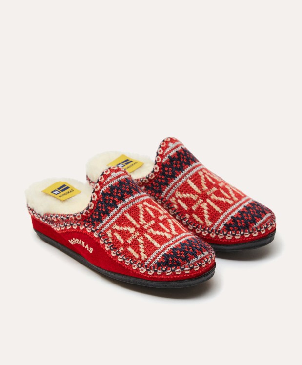 nordikas ZAPATILLAS DE CASA MUJER TEIDE ROJO