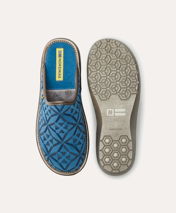 Nordikas ZAPATILLAS DE CASA MUJER TERCIOPELO DENIM