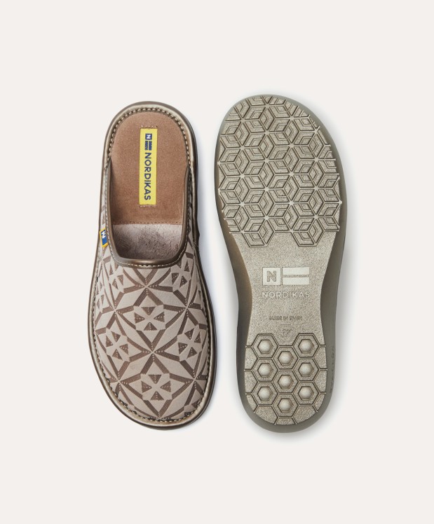 Nordikas ZAPATILLAS DE CASA MUJER TERCIOPELO TAUPE