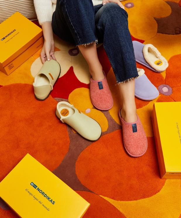 Nordikas ZAPATILLAS DE CASA MUJER TIROL CORAL