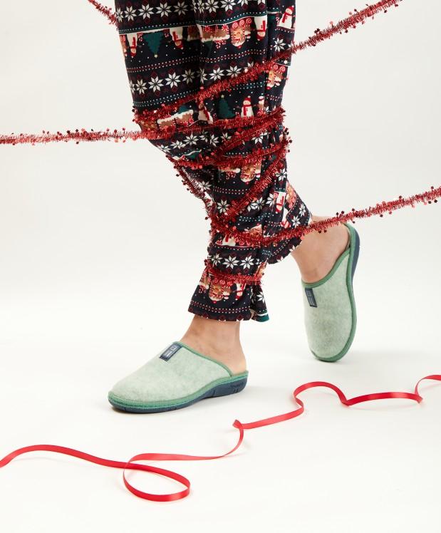 Nordikas ZAPATILLAS DE CASA MUJER TIROL ESMERALDA