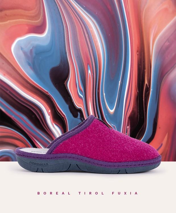 Nordikas ZAPATILLAS DE CASA MUJER TIROL FUXIA