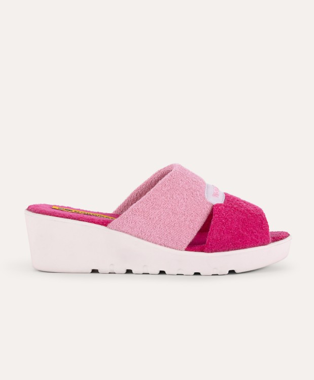 Nordikas ZAPATILLAS DE CASA MUJER TOALLA FUXIA