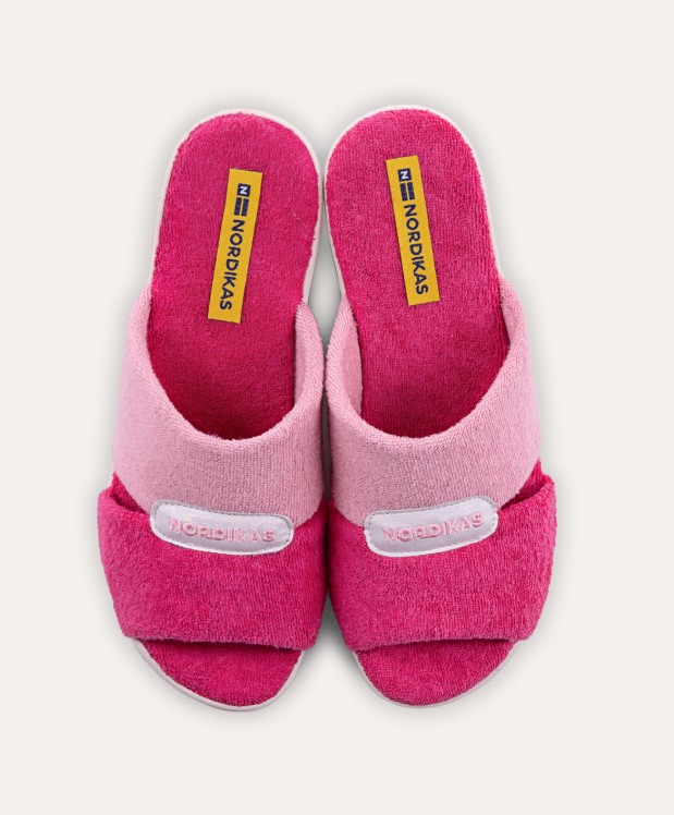 Nordikas ZAPATILLAS DE CASA MUJER TOALLA FUXIA