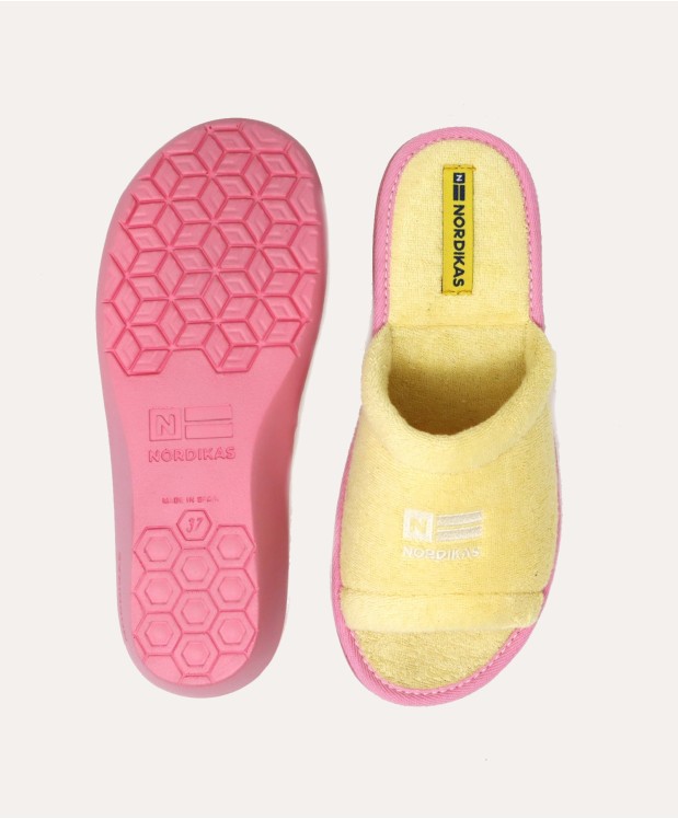 Nordikas ZAPATILLAS DE CASA MUJER TOALLA LEMON