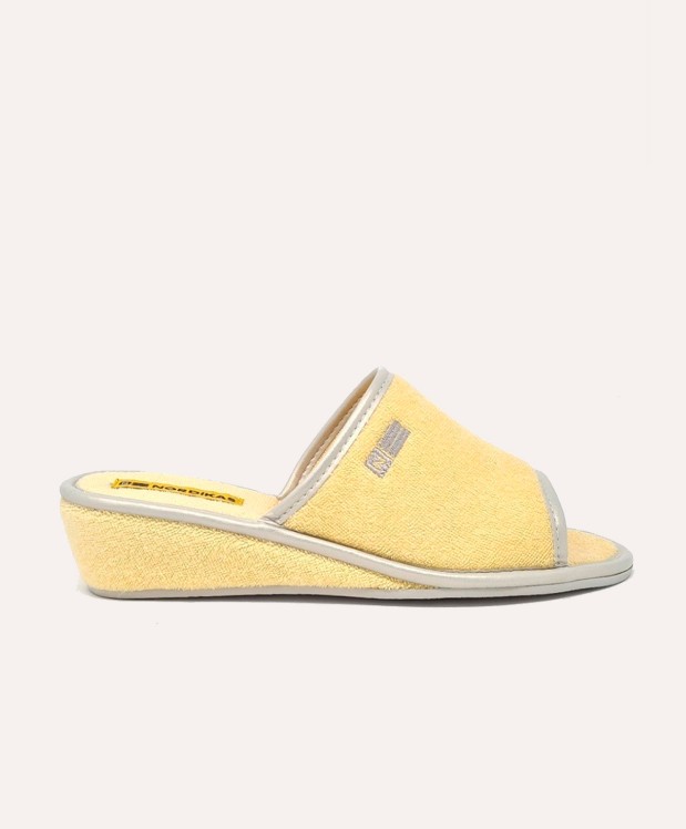 Nordikas ZAPATILLAS DE CASA MUJER TOALLA LEMON