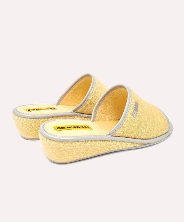 Nordikas ZAPATILLAS DE CASA MUJER TOALLA LEMON