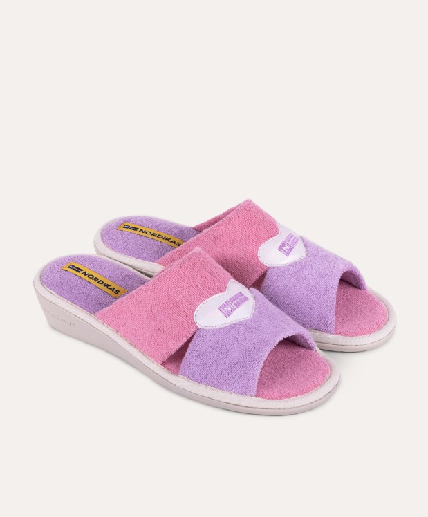 Nordikas ZAPATILLAS DE CASA MUJER TOALLA LILA